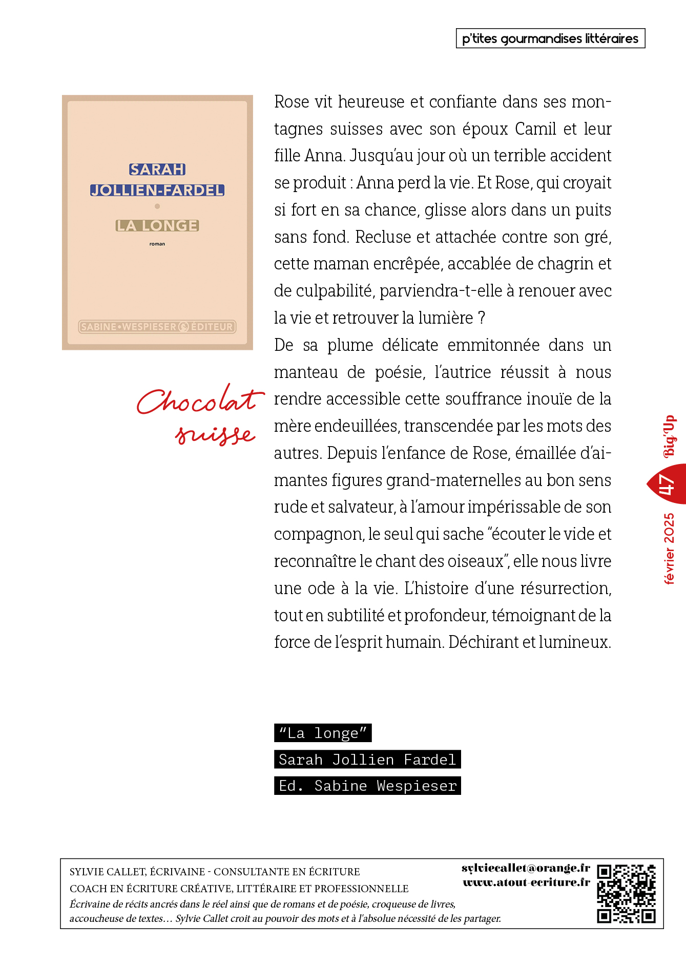 chronique littéraire