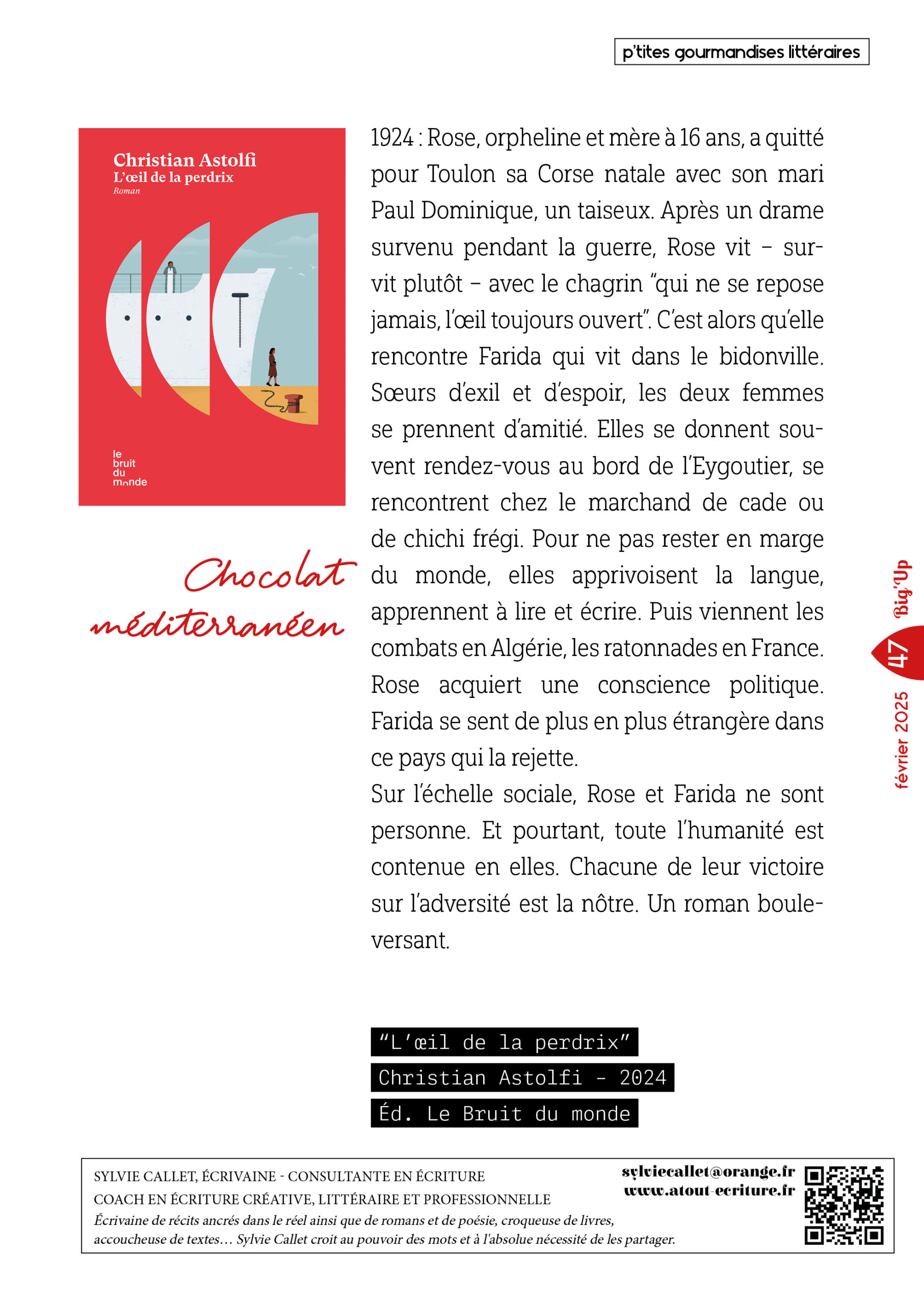 chronique littéraire